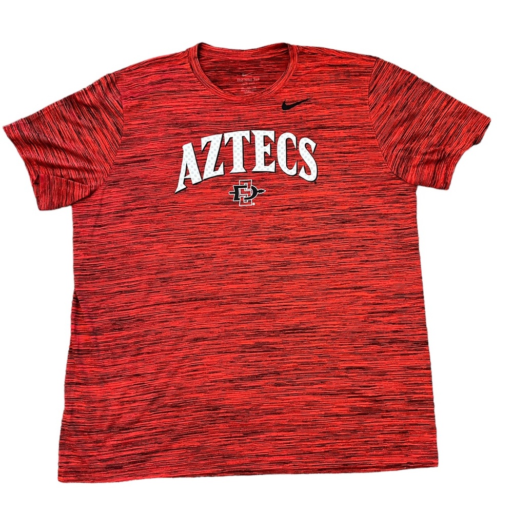 NCAA San Diego Aztecs SDSU Red/Black Dry Fit XXL Nike Tee
